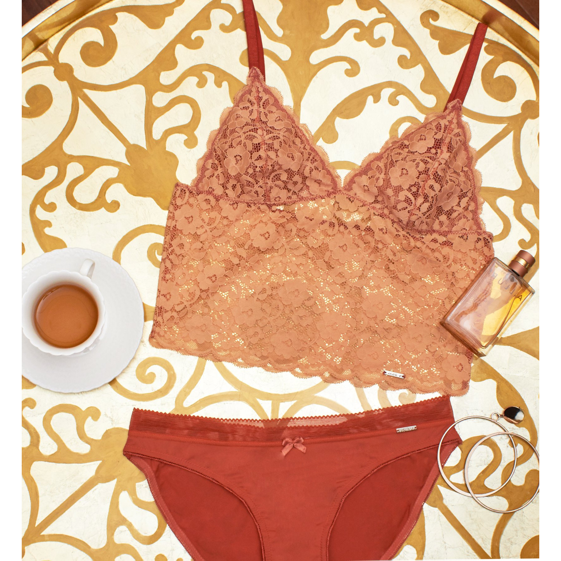 Áo Top 2 dây ren Corèle V. sexy quyến rũ B023B