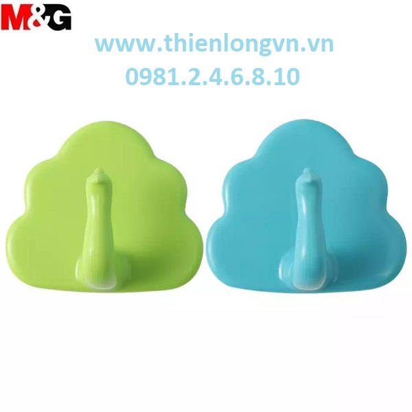 Vỉ 2 móc dán tường 2kg hình con công M&G - ARC925A7