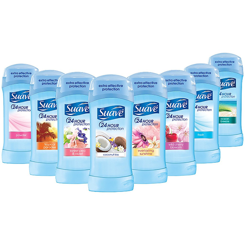 Sáp khử mùi Suave Sweet Pea & Violet 74g - USA