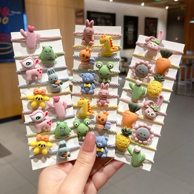 Set 10 Dây Buộc Tóc Nhiều Hình