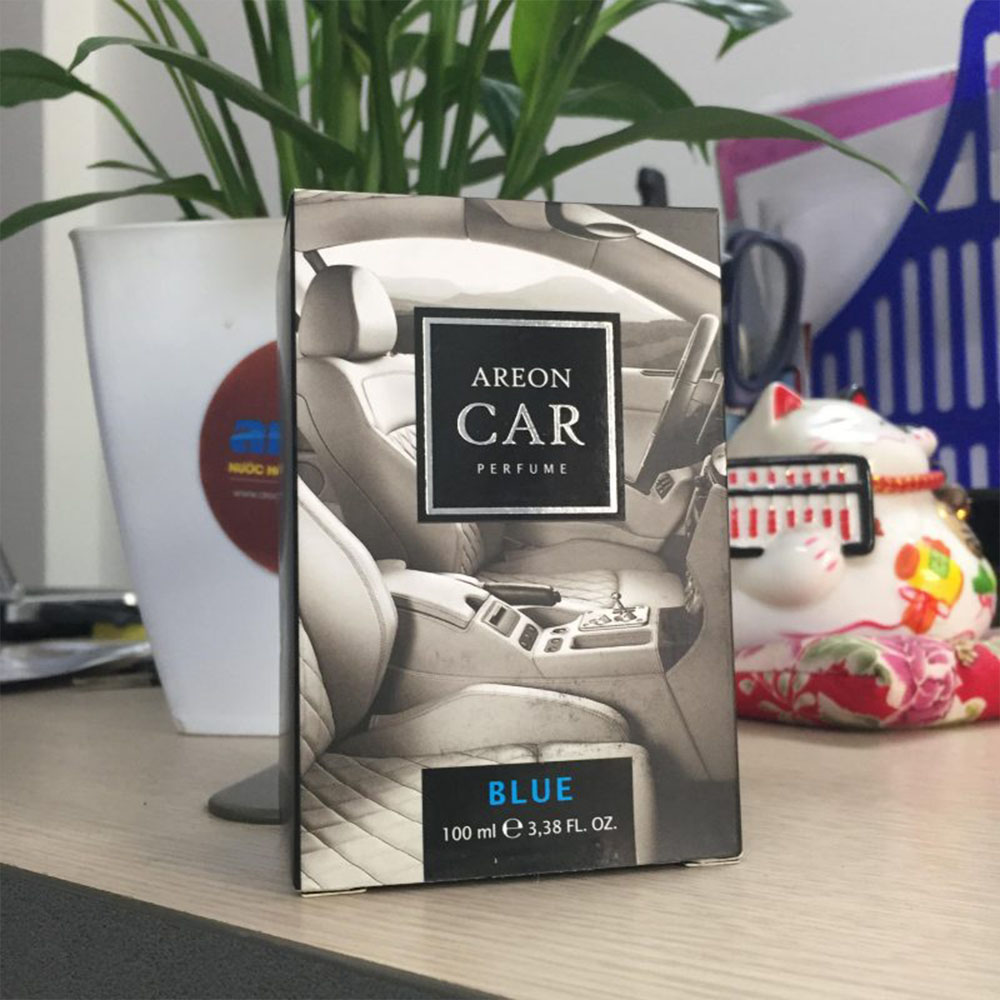 Nước hoa ô tô cao cấp AREON Car Blue Perfume 100ml - NHẬP KHẨU BULGARIA