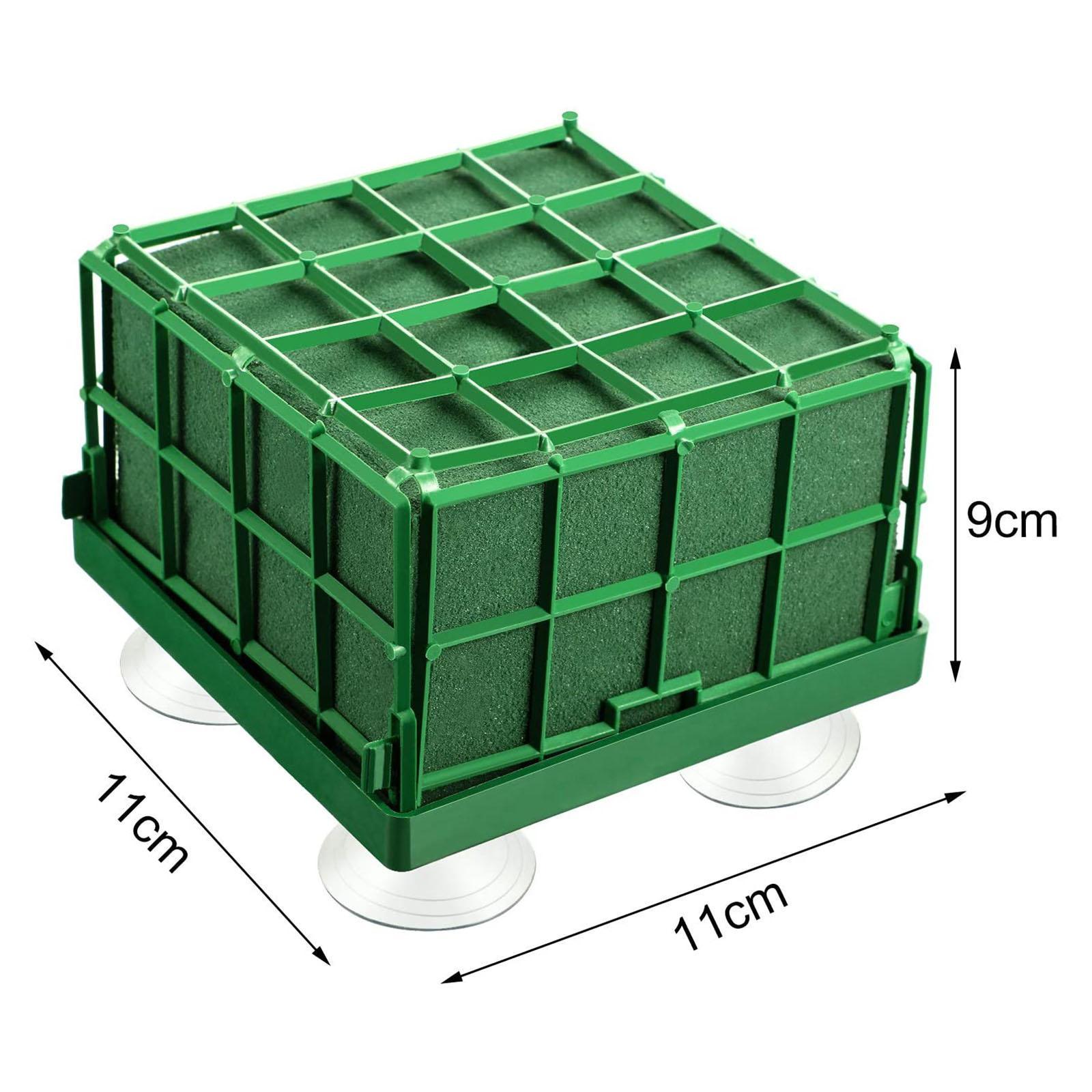 2x 4 Pcs Floral Foam Blocks Square Floral Bricks Flower Mud Foam Kit Arrangement for Florist Floral Arrangement Green Styrofoam Dry Or Wet