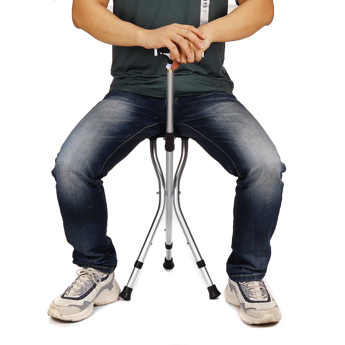 Gậy chống tay cho người cao tuổi có đèn led Comfort Crutches kiêm ghế ngồi nghỉ ngơi lúc mệt mỏi