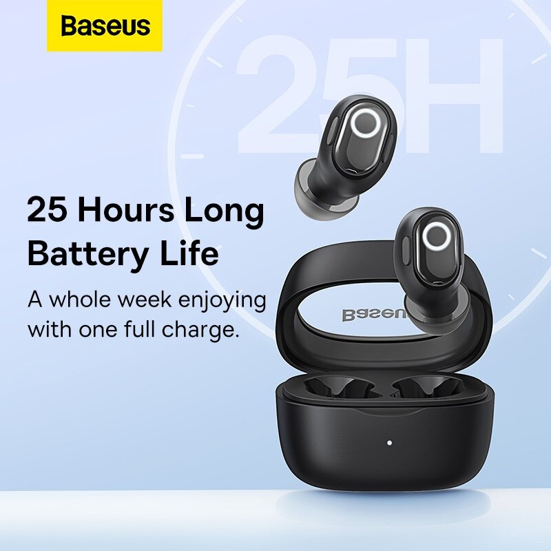 Tai Nghe Không Dây Baseus Bowie WM02 Bluetooth V5.3, 25h sử dụng, Kích thước nhỏ gọn, Thời Trang, APP Control - Hàng Chính Hãng