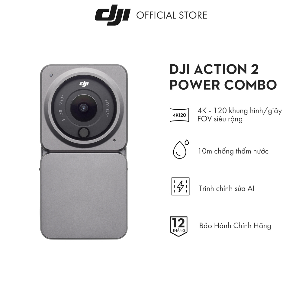 Máy quay hành trình DJI Osmo Action 2 - Hàng Chính Hãng - Bảo Hành 12 Tháng