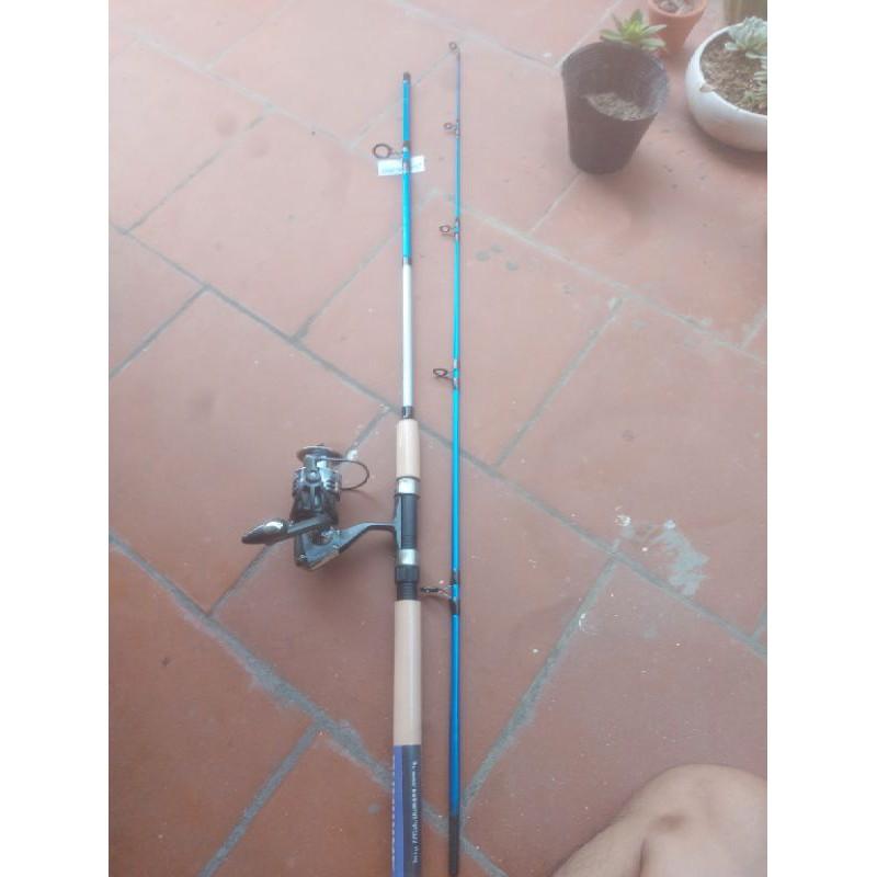 Combo cần 2 khúc rỗng kèm máy kim loại
