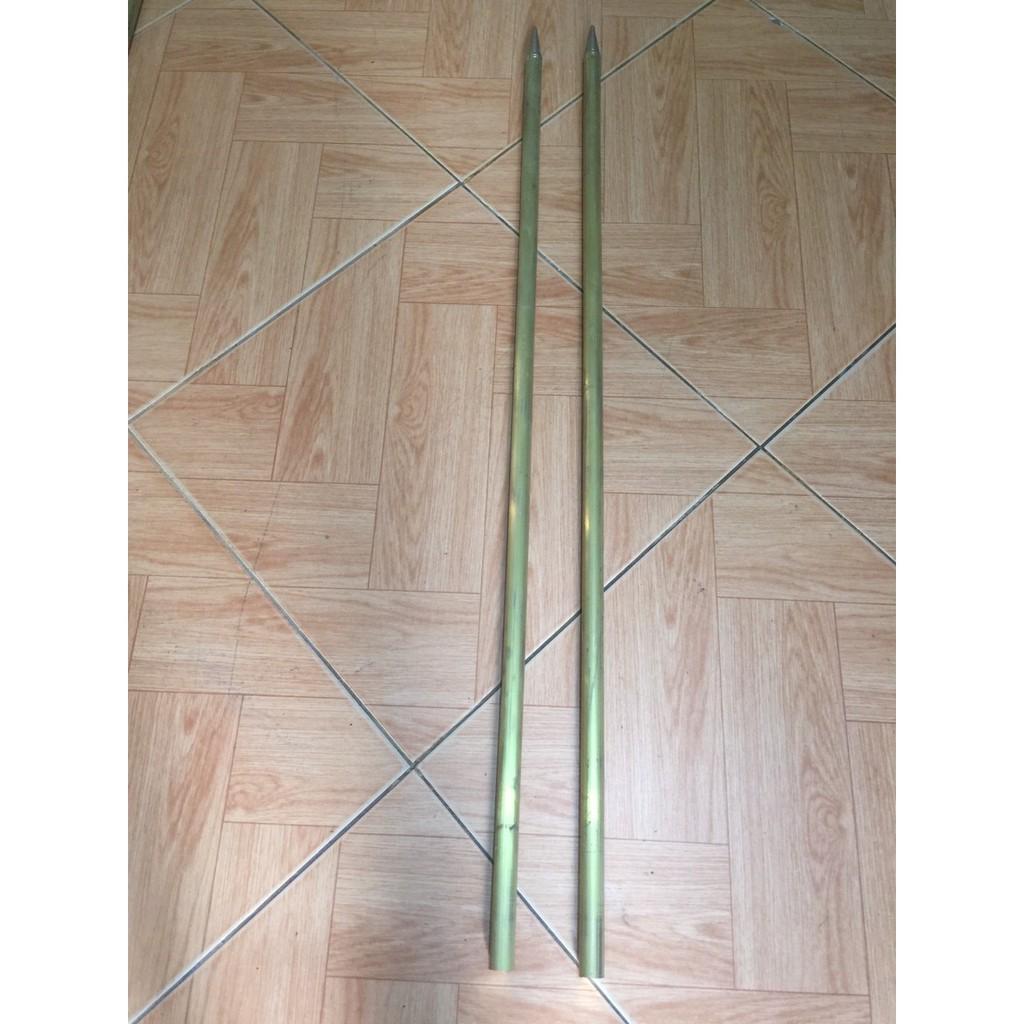 Kim thu sét bằng đồng vàng phi 16 dài 1 mét