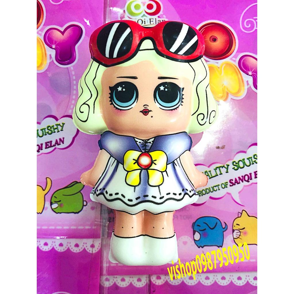 Squishy Lớn JUMBO Hình em bé đeo kính Đồ Chơi Xốp Giảm Stress Hình mềm mịn dễ Thương đàn hồi Cho