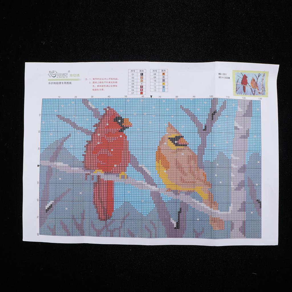 DIY Latch Hook Kit Rug Making Crafts for Kids/Adults 31 inch X 20 inch