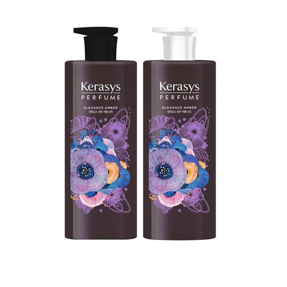 Cặp Dầu Gội Xả Kerasys Elegance Amber Cao Cấp Hàn Quốc Hương Nước Hoa Hổ Phách 600ml*2