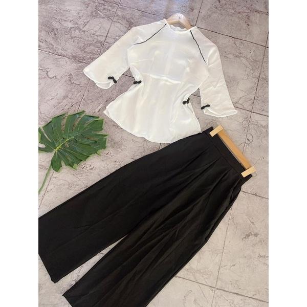 Set bộ bà ba - Set lam đi chùa - hình thật trải sàn - carotshop