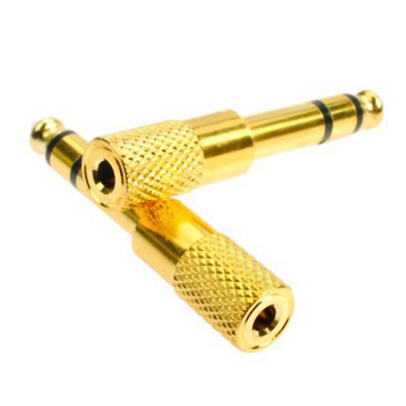 1 cái Vàng 6.5mm 1/4" Nam Cắm vào 3.5mm 1/8" Jack Cái Tai Nghe Stereo Bộ Chuyển Đổi Âm Thanh Kết Nối Nhà Bộ Chuyển Đổi Micrô Màu sắc: 1 cái