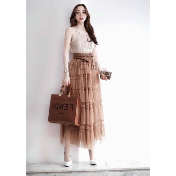 Chân váy voan tầng công chúa hàng QC