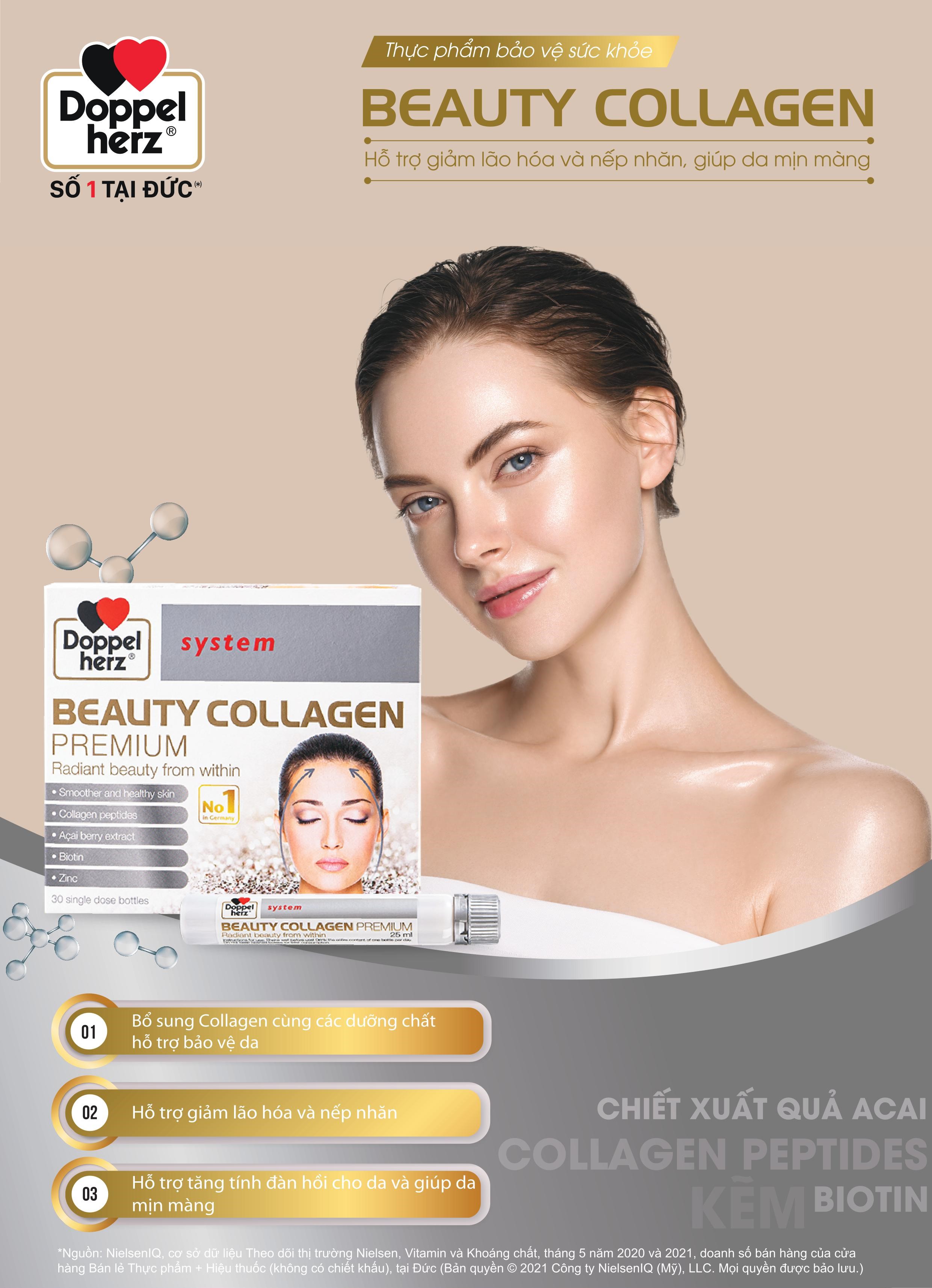 Collagen thuỷ phân chống lão hóa, đẹp da Doppelherz Beauty Collagen