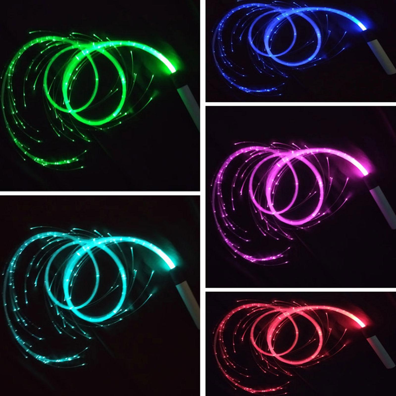 Fiber Optic whips Glow Toys Dance whips Light up Rave Toys for Carnivals