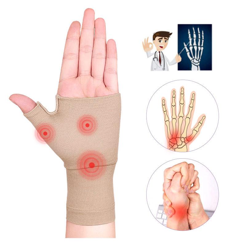 Hỗ trợ cổ tay găng tay ngón tay cái Bảo vệ cổ tay Nẹp dây đeo tay áo bị bong gân khớp đau tenosynov viêm khớp bảo vệ Color: 1PC Skin Size: XL
