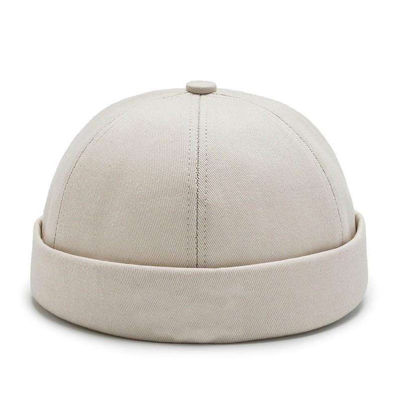 Mũ Miki thủy thủ nam nữ Ulzzang - Mũ tròn không vành thêu chữ tàu, phong cách Retro