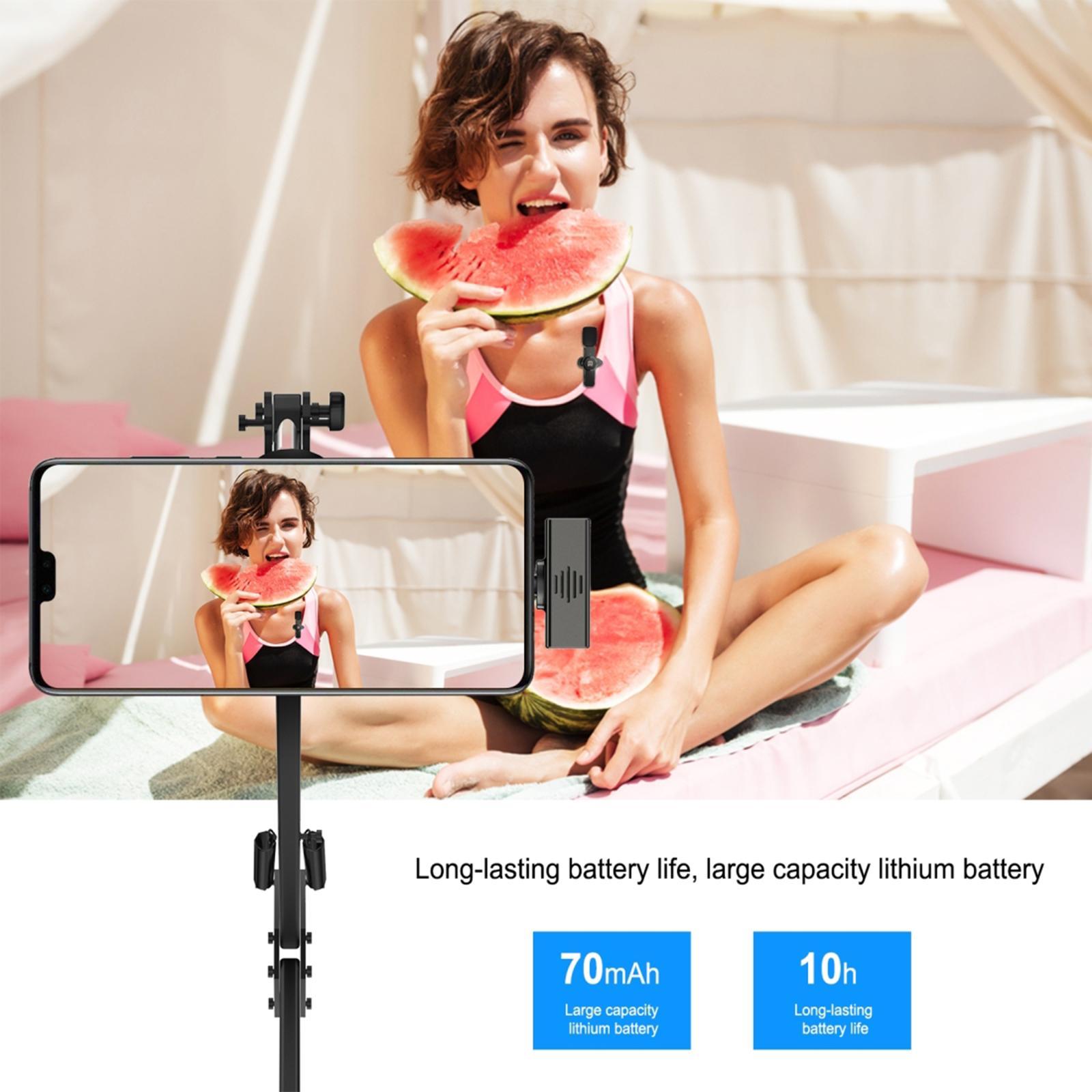 Wireless Lavalier Microphone Usb-C PC for Interview-Auto Sync Meeting