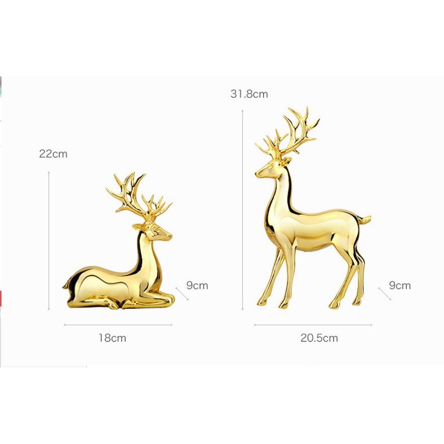 Gold Deer sản phẩm trang trí cao cấp hươu trang trí mạ vàng DHGD001