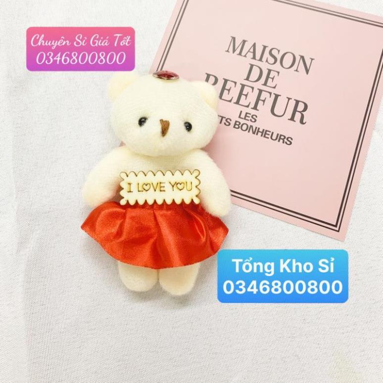 COMBO 10 GẤU BÔNG MINI ĐÁNG YÊU Bằng Bông Mềm Mại