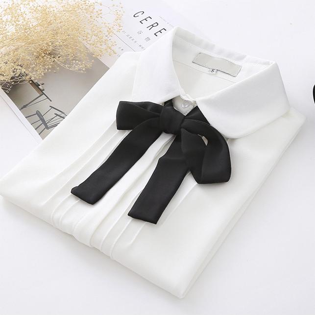 Sơ mi nữ kèm dây nơ sm117
