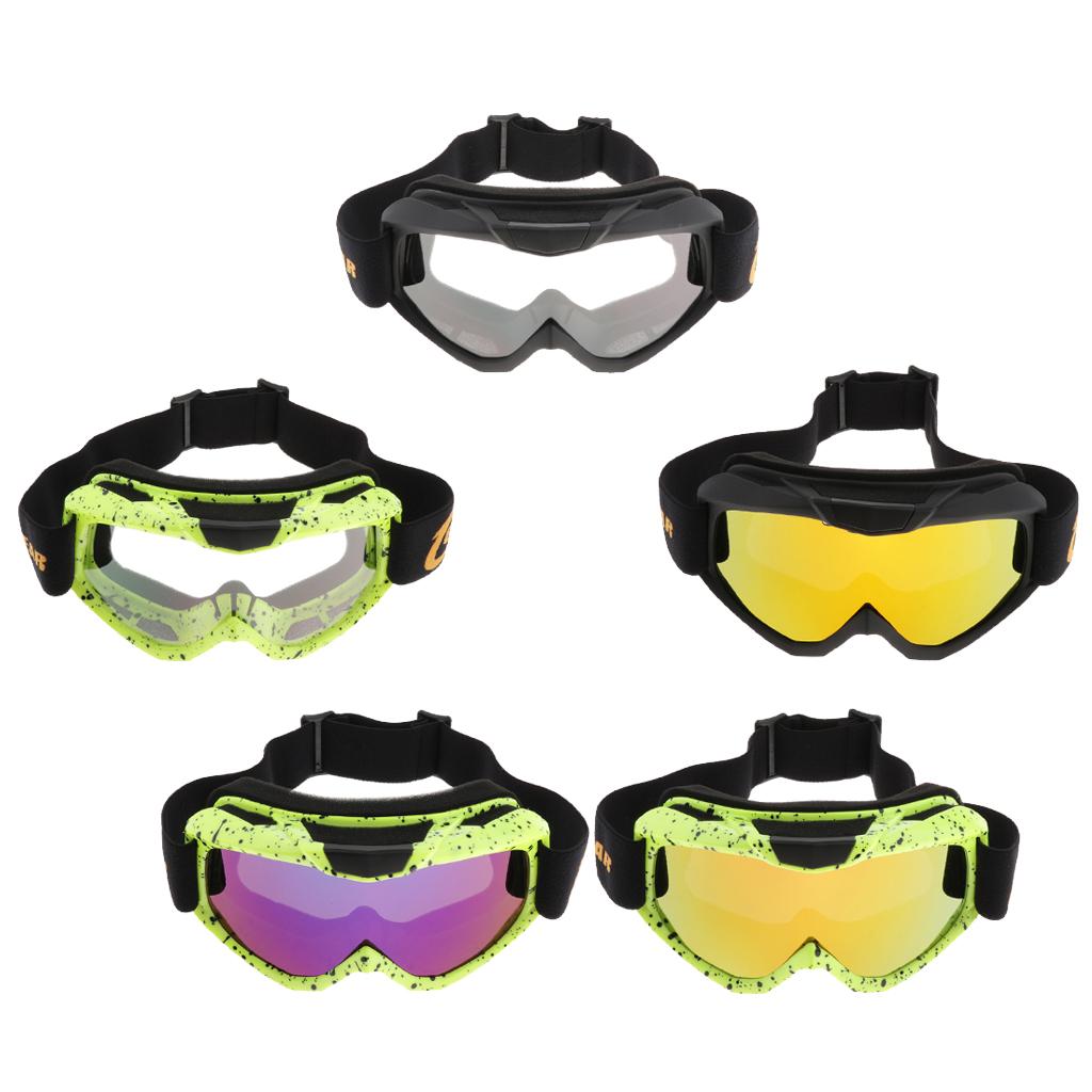 Motorcycle Riding Helmet Goggles, ATV Dirt Bike Racing Goggle Eyewear with Adjustable Headband for Men Women Adults' Cycling Skiing