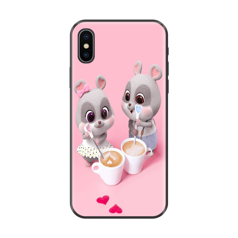 Ốp lưng TPU viền dẻo cho điện thoại IPHONE X Hình Chuột Tết 2020 Mẫu 12