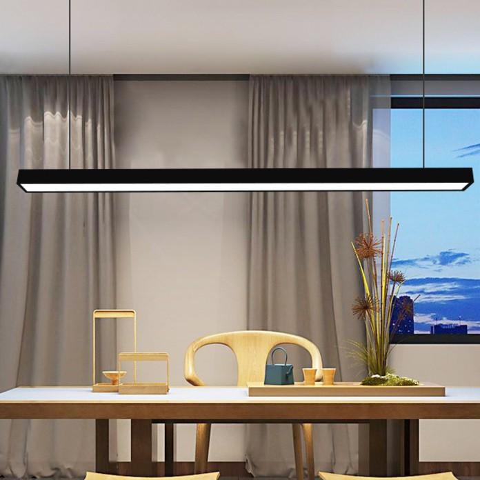 Đèn thả TEZ khung nhôm ánh sáng trắng trang trí văn phòng hiện đại