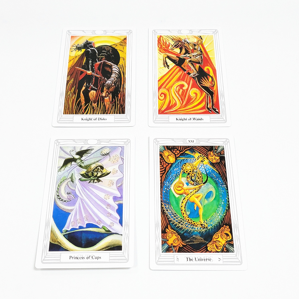 [Size Gốc] Bộ Bài Thoth Tarot 78 Lá Bài 7x12 Cm Tặng Đá Thanh Tẩy