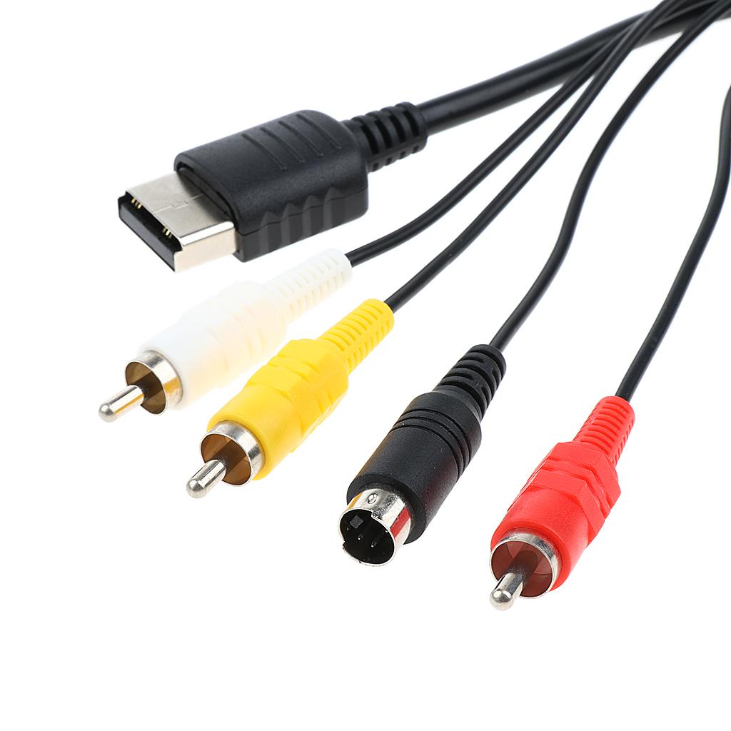 AV S Video Audio Composite Component Cable Cord For Sega Saturn Console S-Video AVS