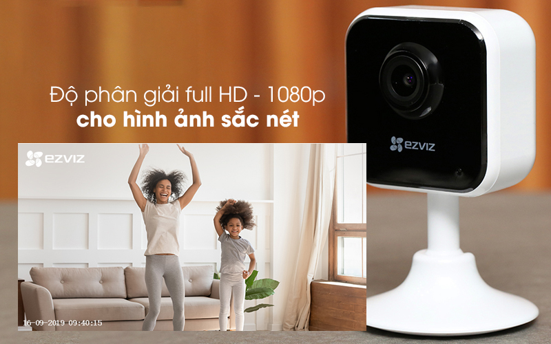 Camera IP Wifi Ezviz C1HC Full HD 1080P Góc Nhìn Siêu Rộng Đàm Thoại 2 Chiều Kèm Thẻ 32G - Hàng Chính Hãng