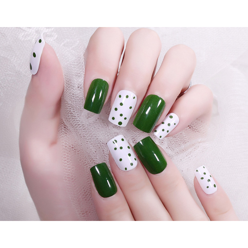 Bộ 24 móng tay giả nail thơi trang như hình