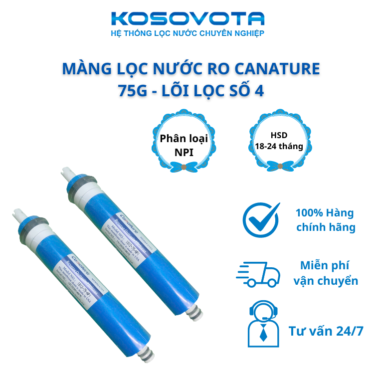 Màng lọc nước Ro Canature 75G - Lõi lọc số 4