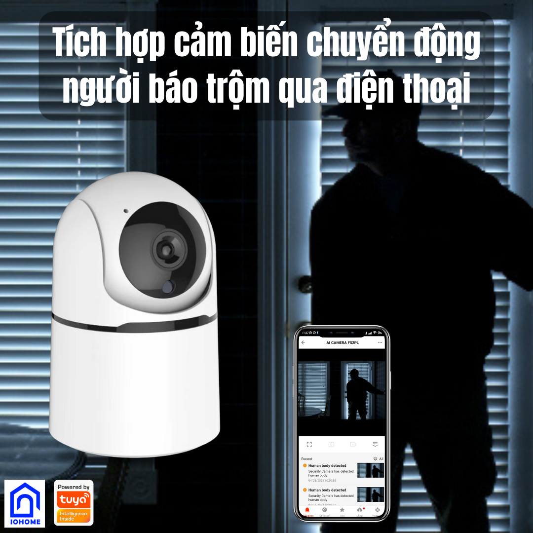 Camera thông minh Tuya kết nối wifi/Lan, độ phân giải 3.0Mp F32PL trong hệ sinh thái nhà thông minh Tuya