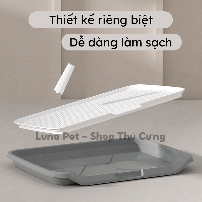 Khay vệ sinh cho chó size lớn L:65*50cm có cọc LunaPet KC08 - Khay hướng dẫn cún đi vệ sinh