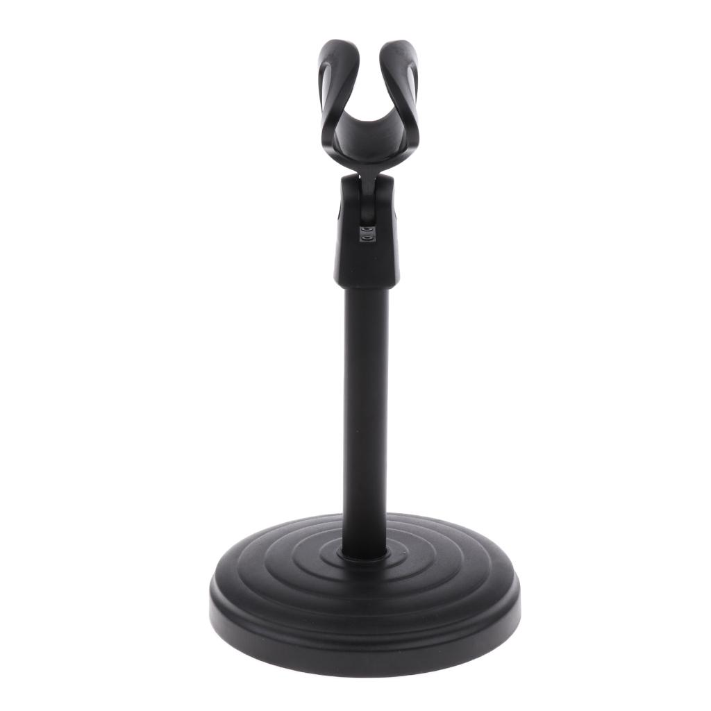 Desktop Microphone Stand Tabletop Clip Holder Mount for Meetings Lectures Podcasts