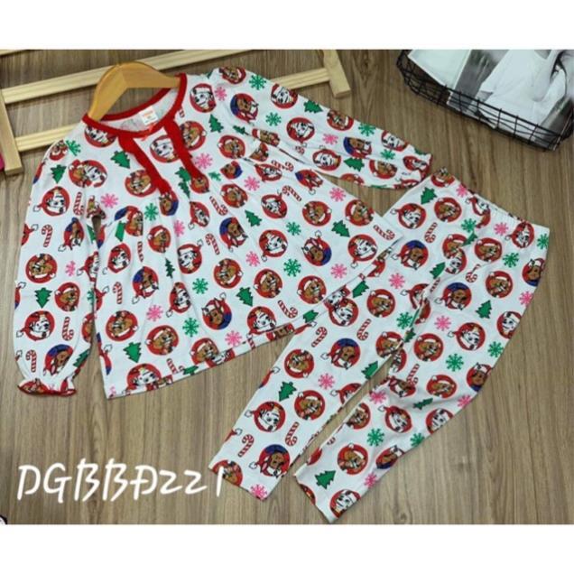 Bộ dài tay thun borip xuất khẩu dáng babydoll cho bé gái size đại từ 25 đến 40kg - Bộ quần áo bé gái - pikakids