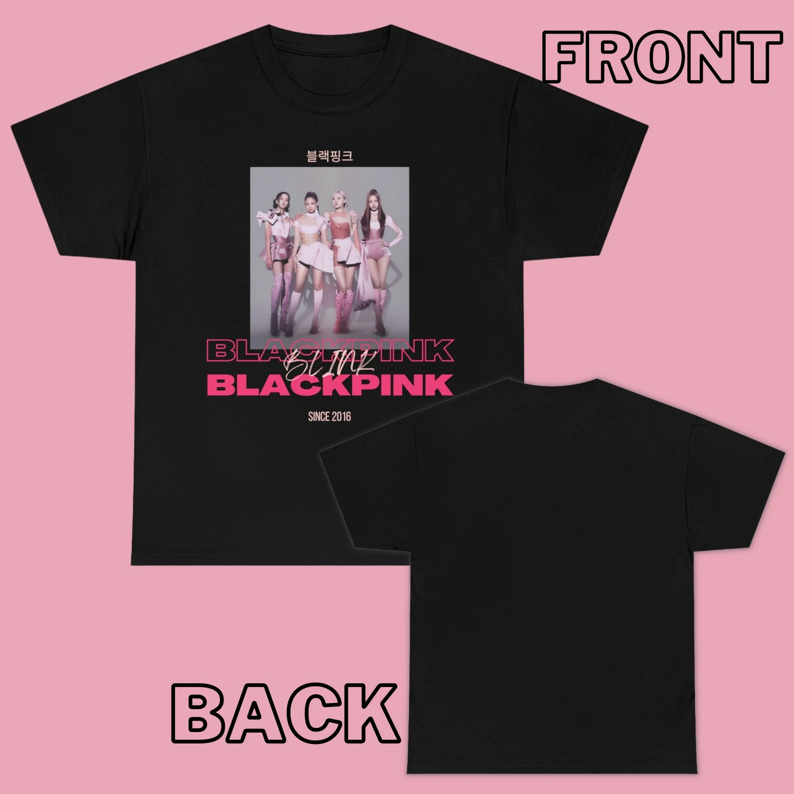 Áo phông Blackpink pink venom