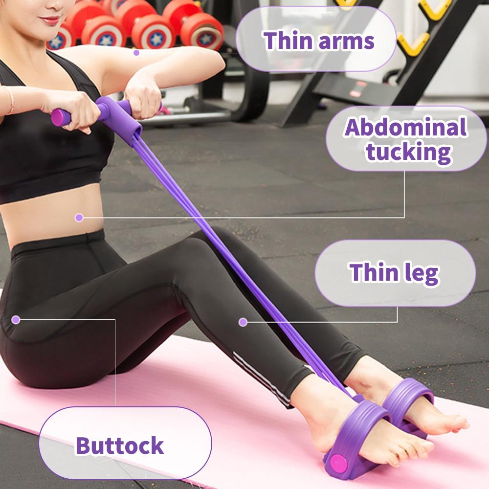 Dây Đàn Hồi 4 Ống Tập Thể Dục