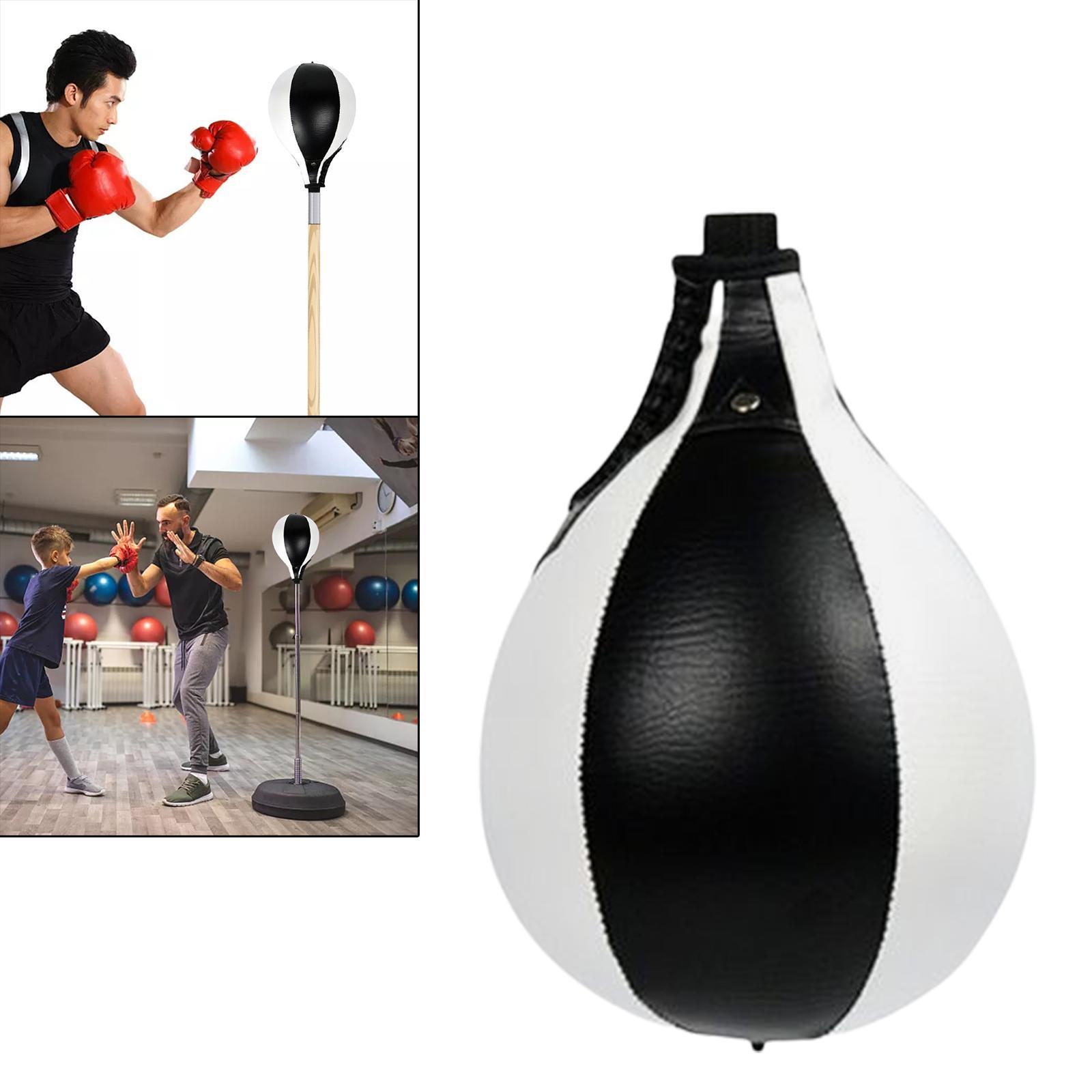 Speed Punching Ball Boxing Speed Bag Hanging Boxing Ball, PU Leather Muay Punching Ball Striking Bag for Adult Kids Gym MMA Boxing Sports Punch Bag