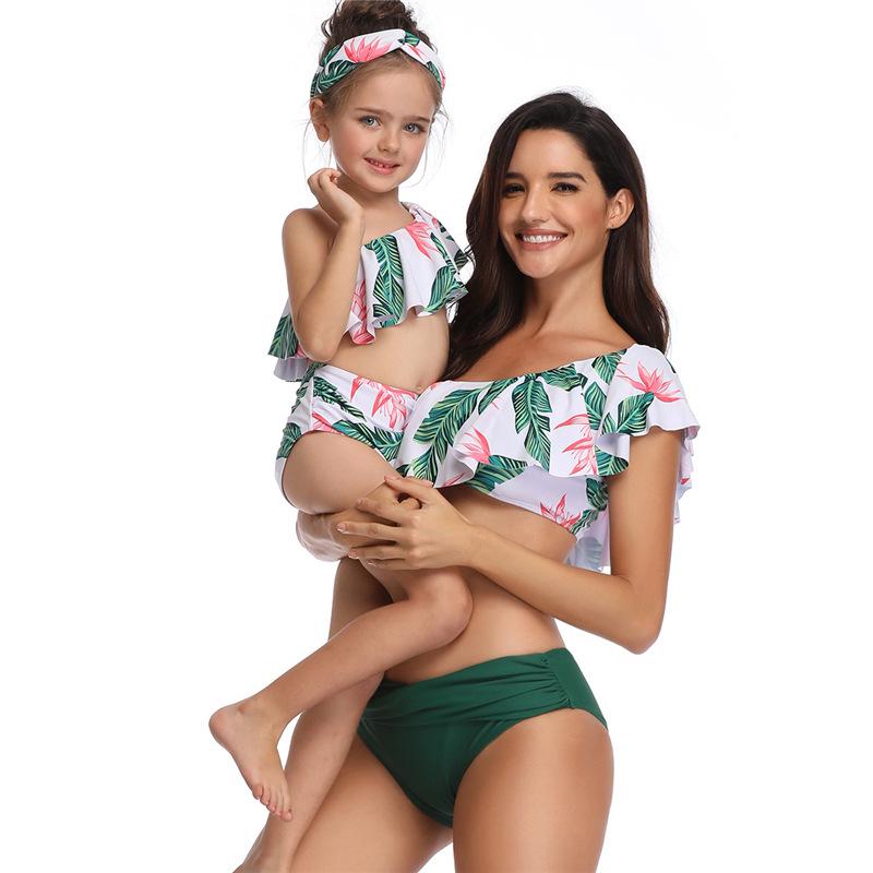 Biquini Infantil Phù Hợp Với Họ Đồ Bơi Nữ Đồ Bơi Trẻ Em Kid Cho Bé Bãi Biển Đồ Bơi Mẹ Cô Gái Đồ Bơi Bikini