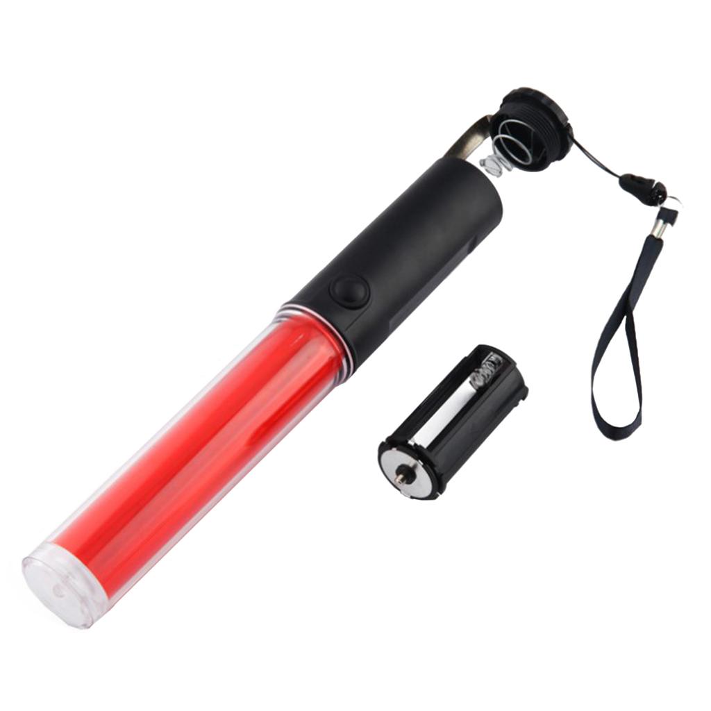 4Pcs 26cm Police Signal Traffic Wand LED Flashlight Beacon Road Control