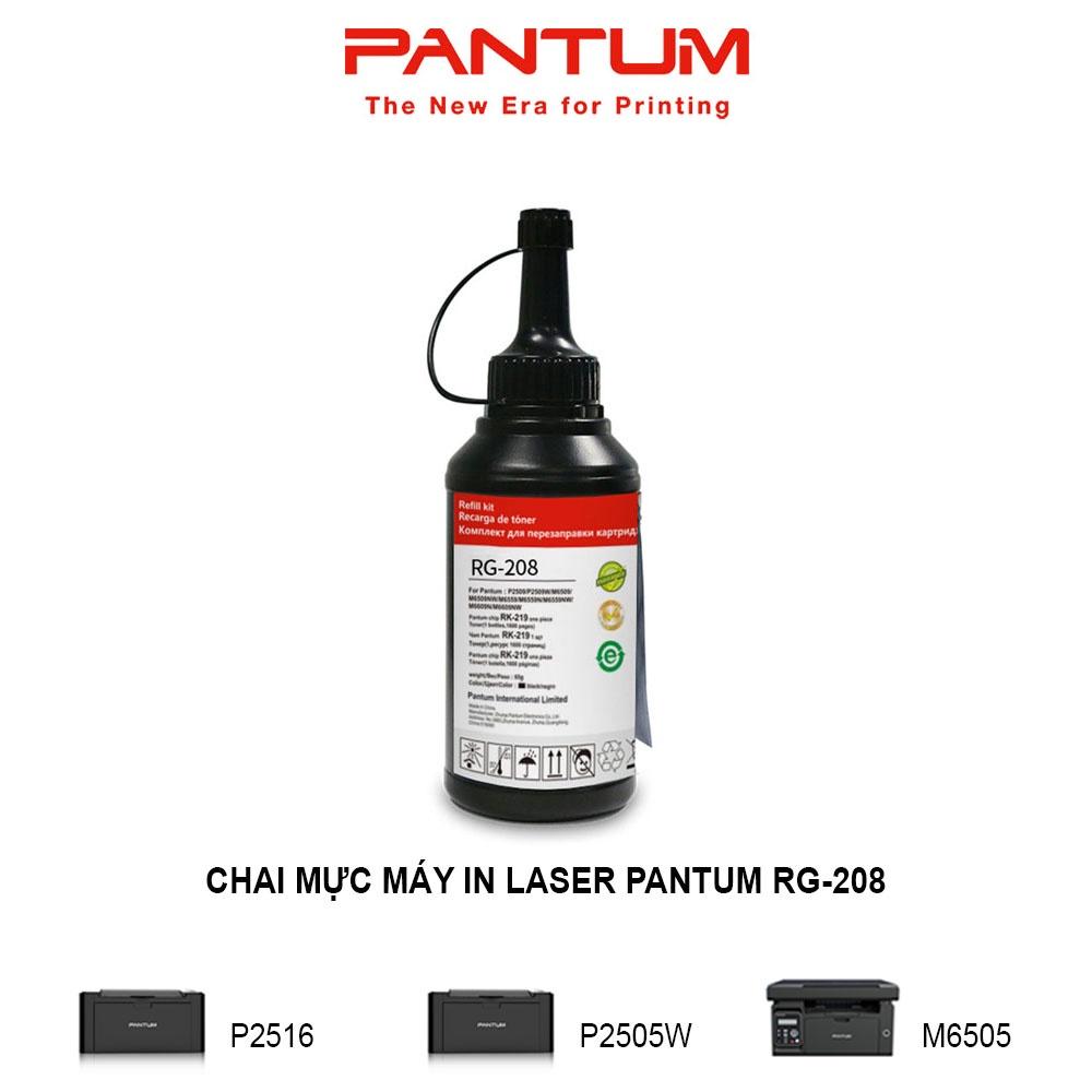 Chai mực máy in Laser đen trắng PANTUM RG-208, dùng cho máy P2516, P2505W, M6505