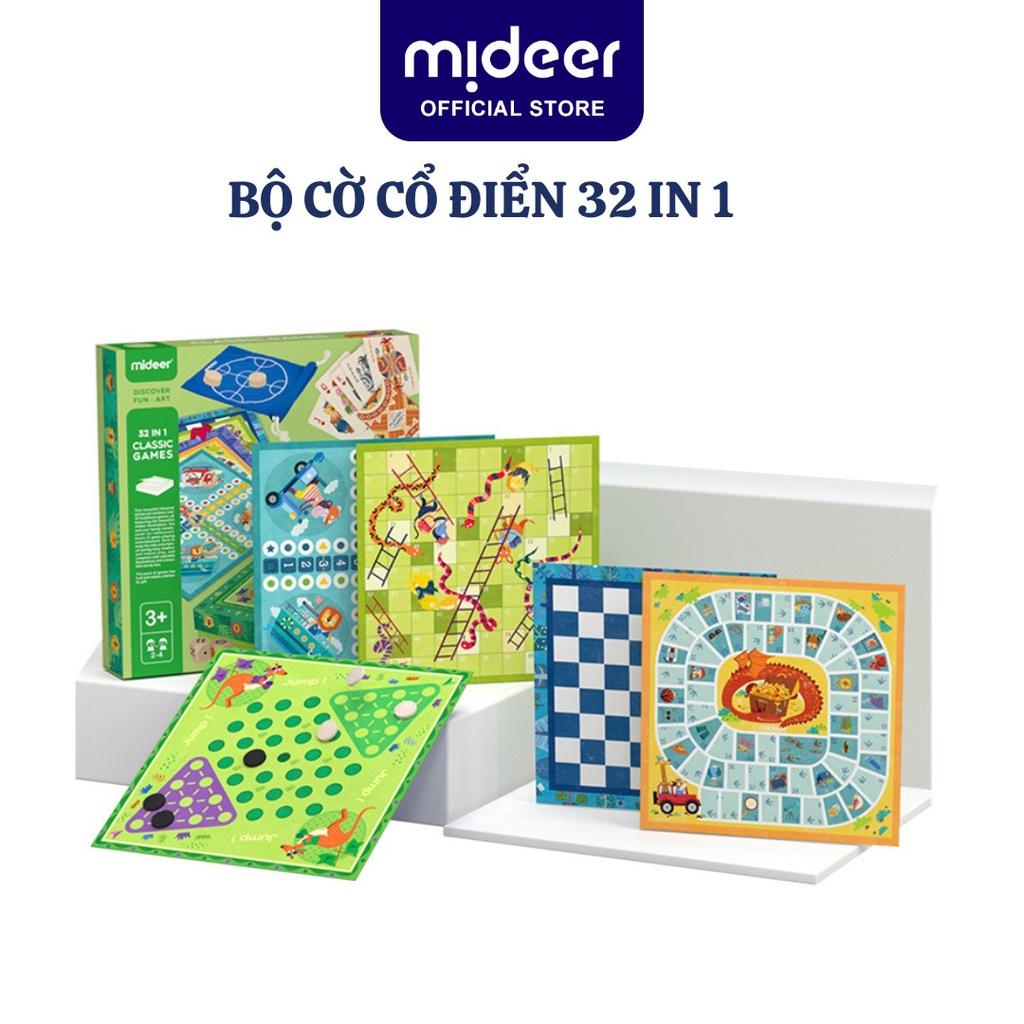 Board Game Mideer Classic Games 32 In 1 đồ chơi trí tuệ cho bé Cờ vua, cờ tướng, cờ vây … 32 loại trò chơi