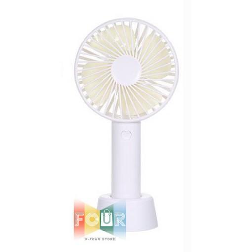 Quạt Cầm Tay Mini Để Bàn Sạc Pin Tích Điện 3 Tốc Độ Gió