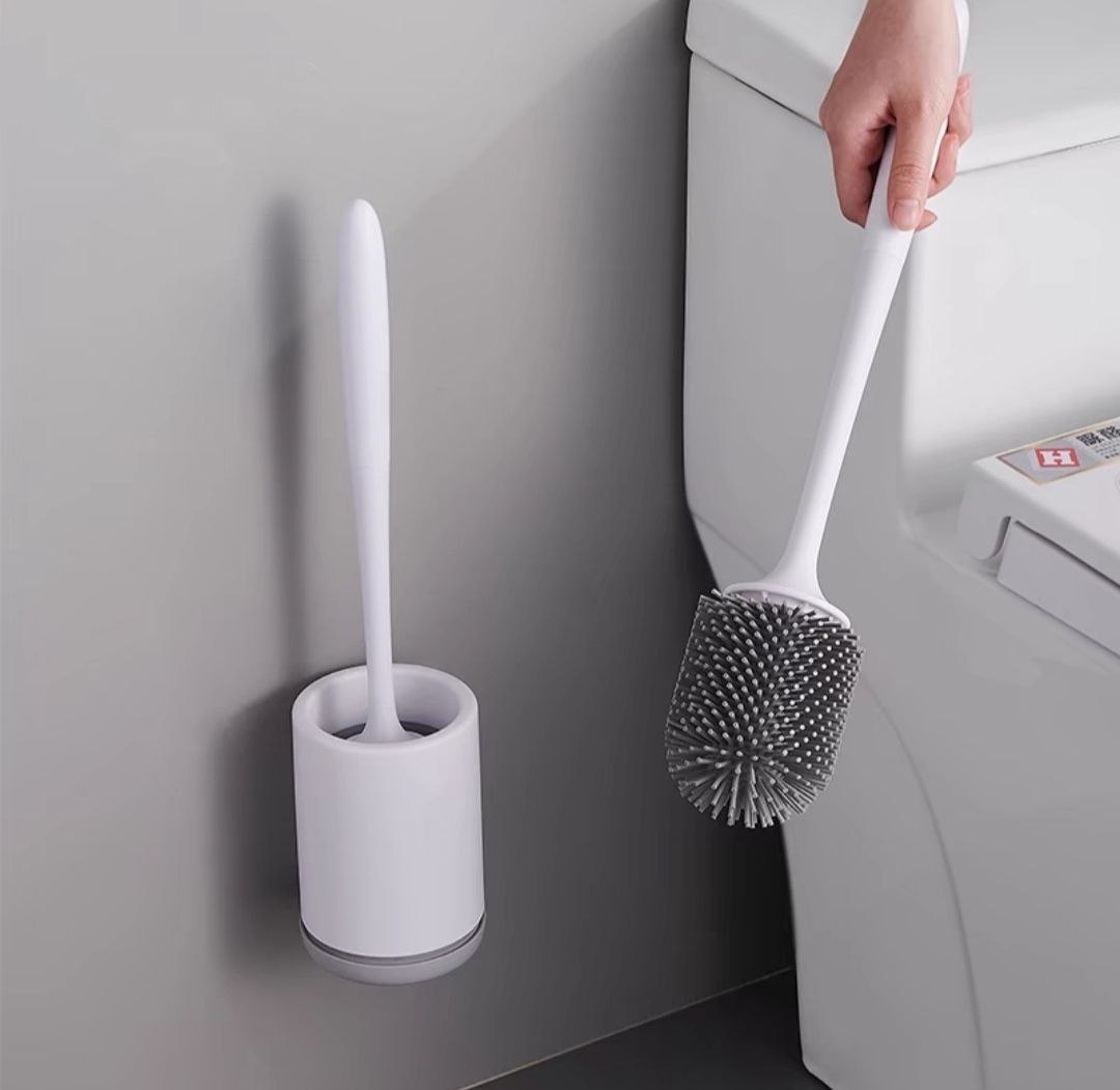 Bàn chải vệ sinh ガミク Nhật Bản Để góc nhỏ Nhà vệ sinh gia đình Giá để bàn chải silicon treo tường vệ sinh bồn cầu siêu tốt siêu bền kháng khuẩn kháng bám bẩn tẩy rửa sạch mọi chất bẩn