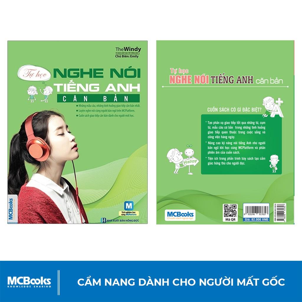 Sách - Tự Học Nghe Nói Tiếng Anh Căn Bản Dành Cho Người Mất Gốc - Học Kèm App Online