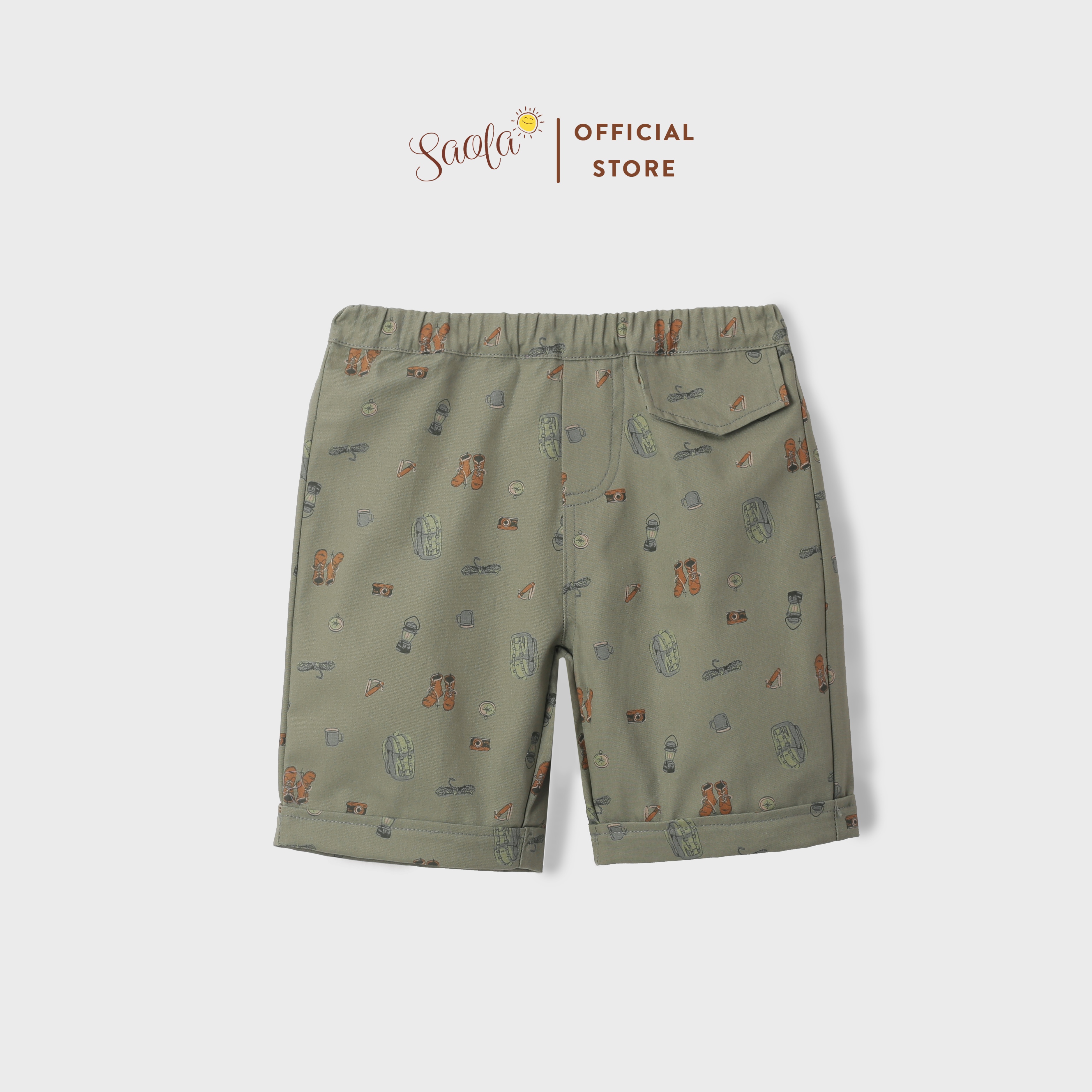 Quần Short Kaki Họa Tiết Cho Bé Trai - DELODIN PANTS - PAL011 - SAOLA KIDS CLOTHING