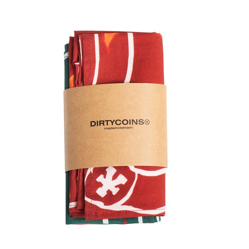 Khăn DirtyCoins x LilWuyn Bandana Pack - Dark Green / Red