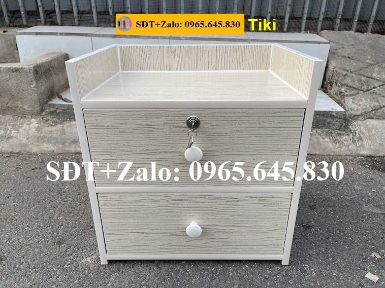 Tủ, Kệ Đầu Giường Nhựa Đài Loan Cao 45,5cm Ngang 40 Sâu 32,5cm Màu Gỗ Sồi 948